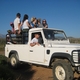 Unterwegs auf einem Pick-up in Südafrika