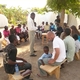 Gottesdienst in einem haitianischen Flüchtlingslager nach dem Erdbeben