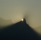 Sonnenuntergang hinter dem Stockhorn, der Hausberg von Thun