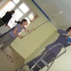 Malerarbeiten in einem JMEM Zentrum Himalaygebiet